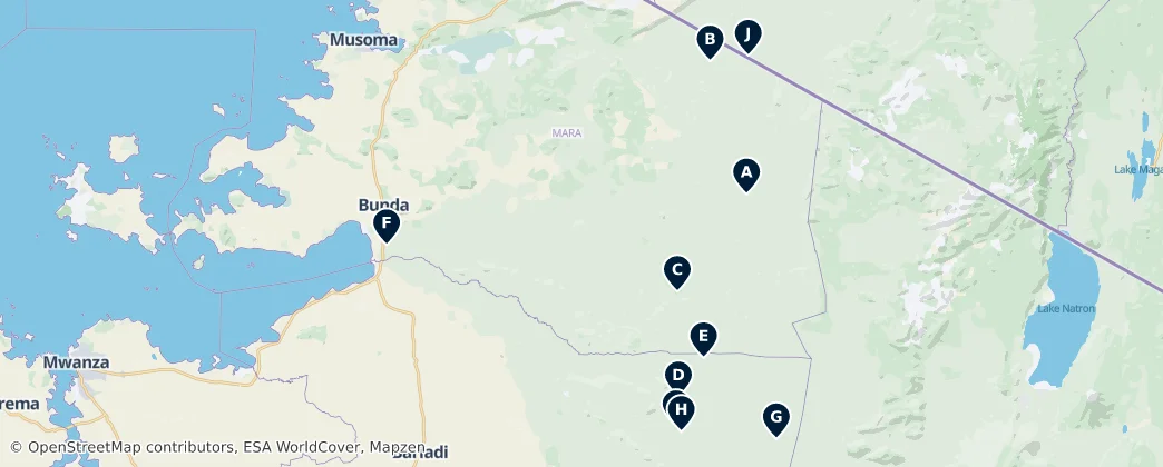 Serengeti National Park Essentials — Map