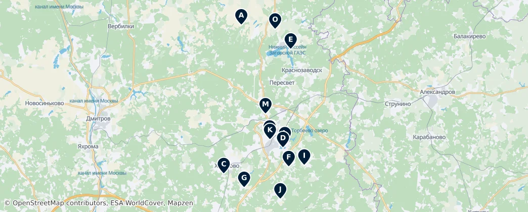 Historic Architecture and Sites — Map