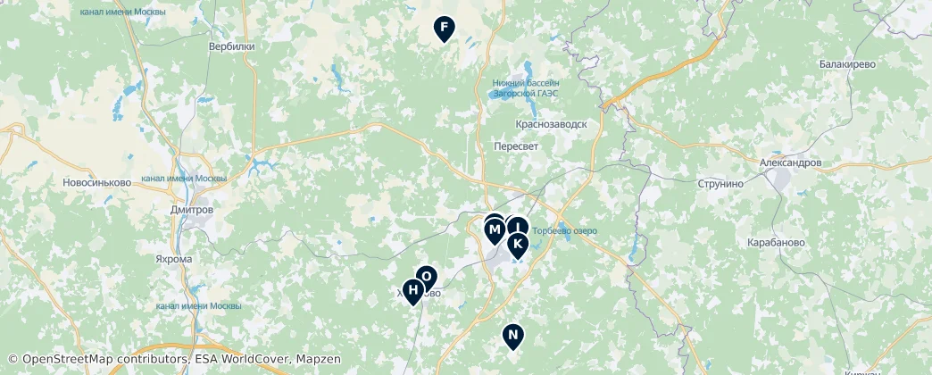 Orthodox Heritage of Sergiyev Posad — Map
