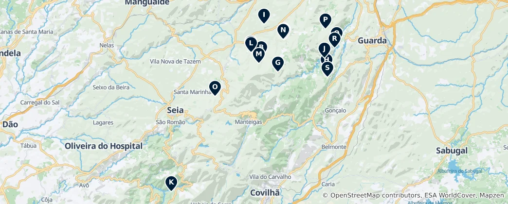 Kaart van Historical and Archaeological Sites