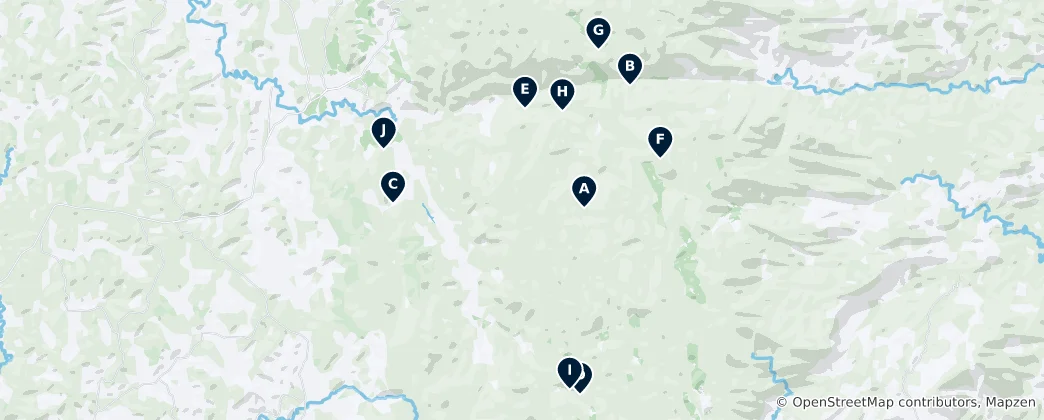 Mapa Serra do Cipó Highlights