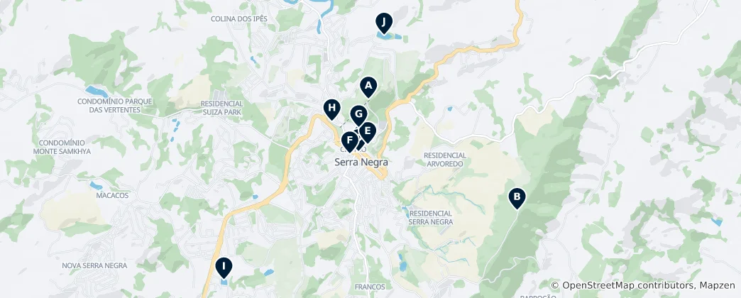 Mapa Parks & Scenic Views