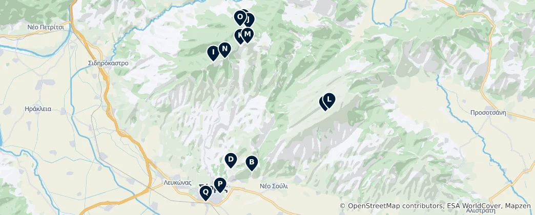 Mapa Outdoor Adventures