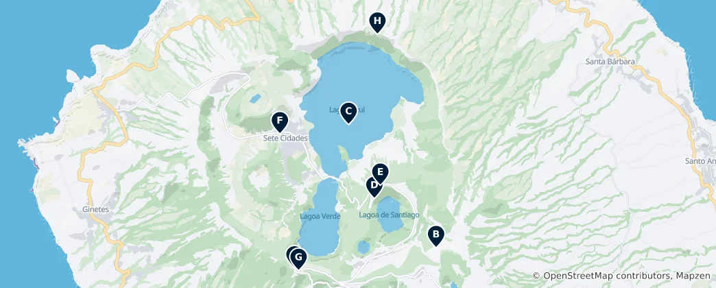 Sete Cidades Essentials 地图