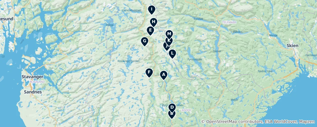 Map of Hidden Wilderness Gems
