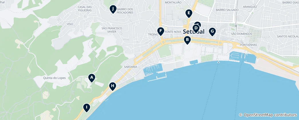 Mapa de Setúbal Essentials
