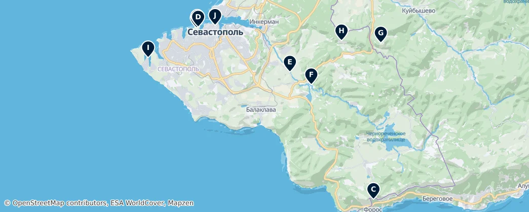 Map of Sevastopol's Unmissable Heritage