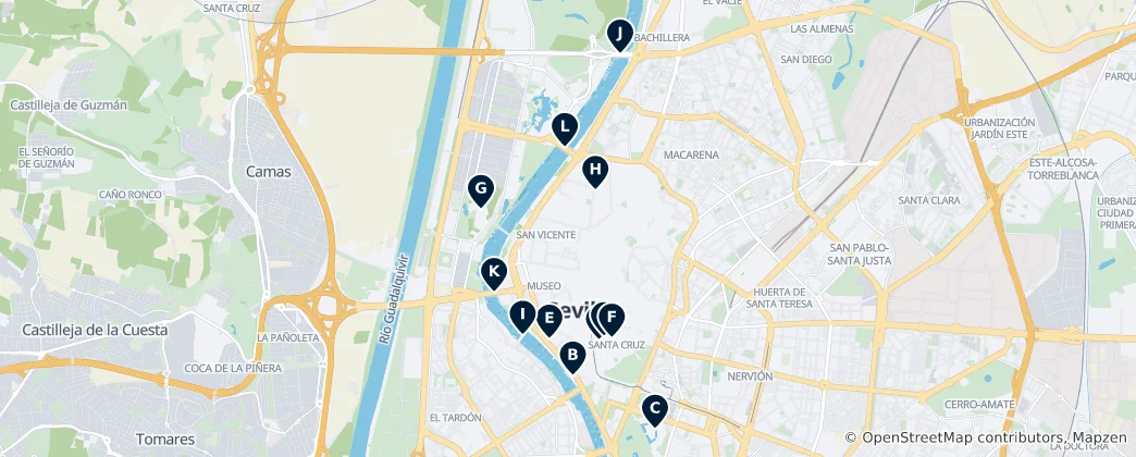 Mapa Historical Monuments