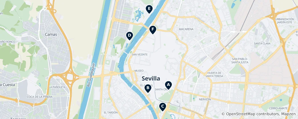 Map of Theatres & Performance Venues