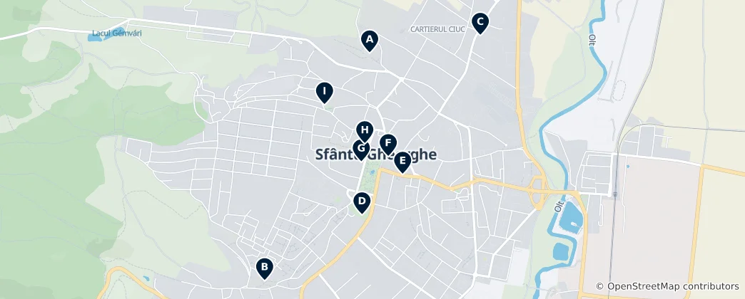 Mapa Best of Sfântu Gheorghe
