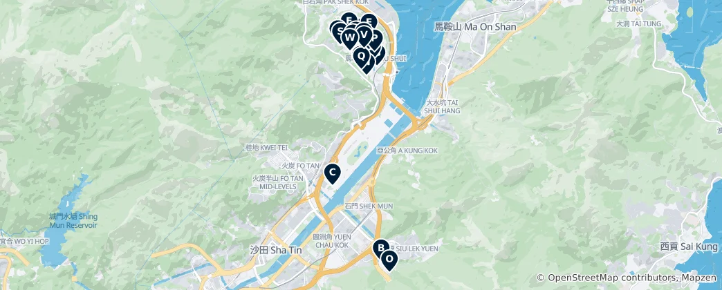 Map of Hong Kong Universities and Colleges