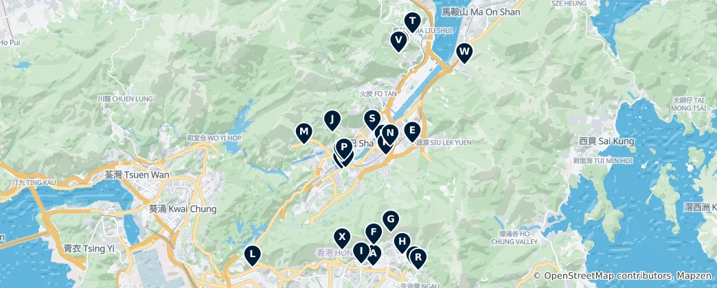 Карта Places of Worship