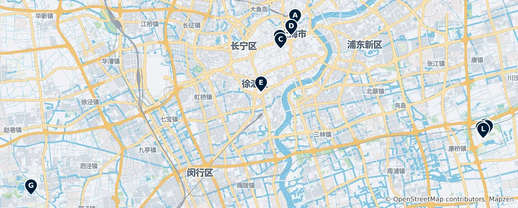 Map of Theaters and Cinemas