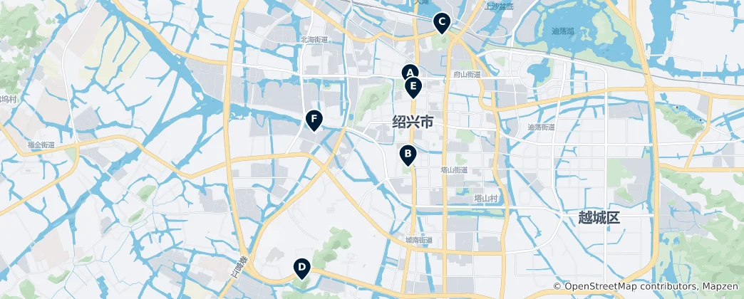 Mapa Historic Towers & Memorials
