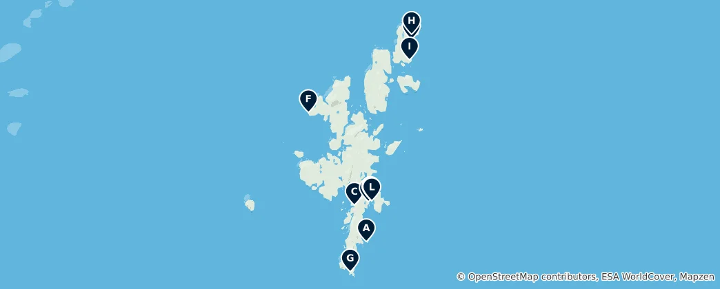 Map of Shetland Islands Essentials