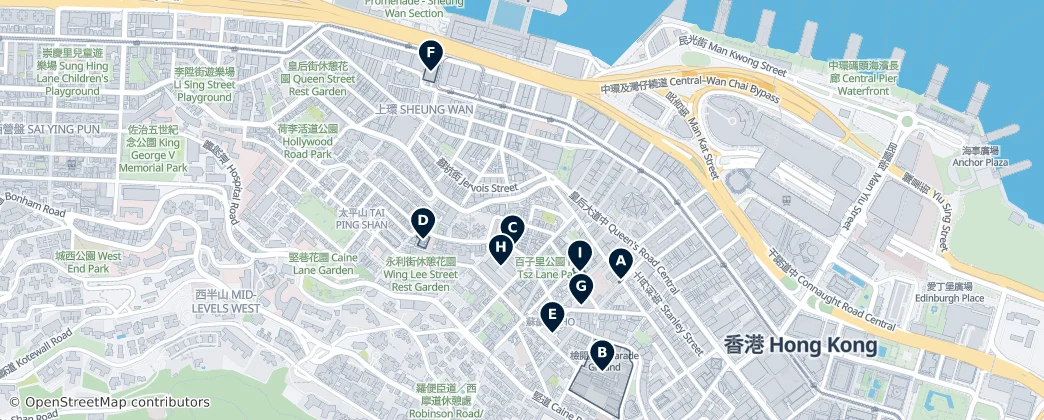 Sheung Wan Essentials — Map