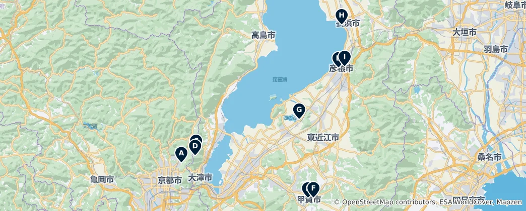 Mapa Historic Castles and Ruins