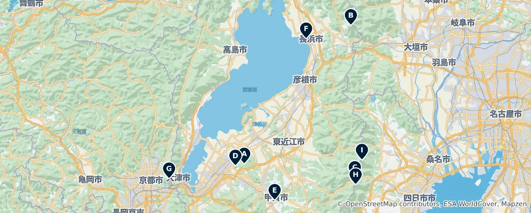 Karte von Scenic Parks and Peaks
