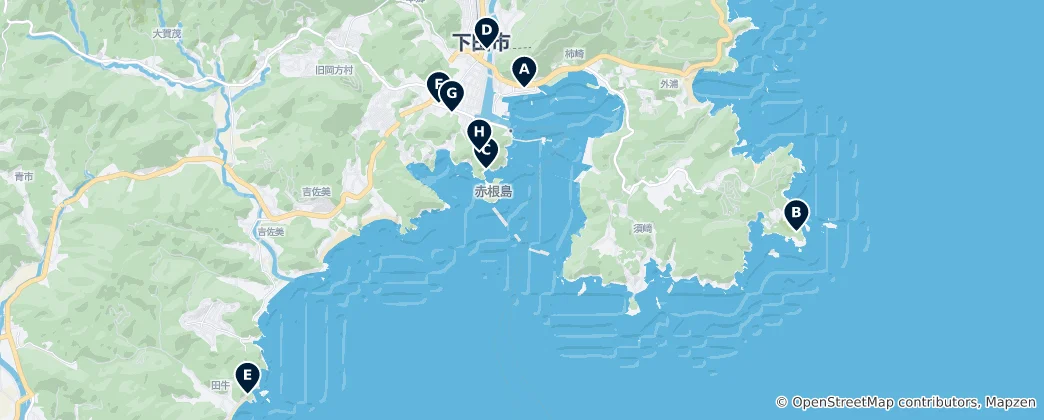 Mappa di Shimoda Essentials