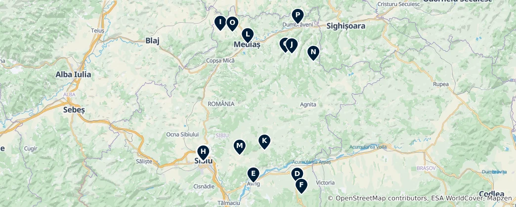Mapa de Patrimônio Religioso Romeno