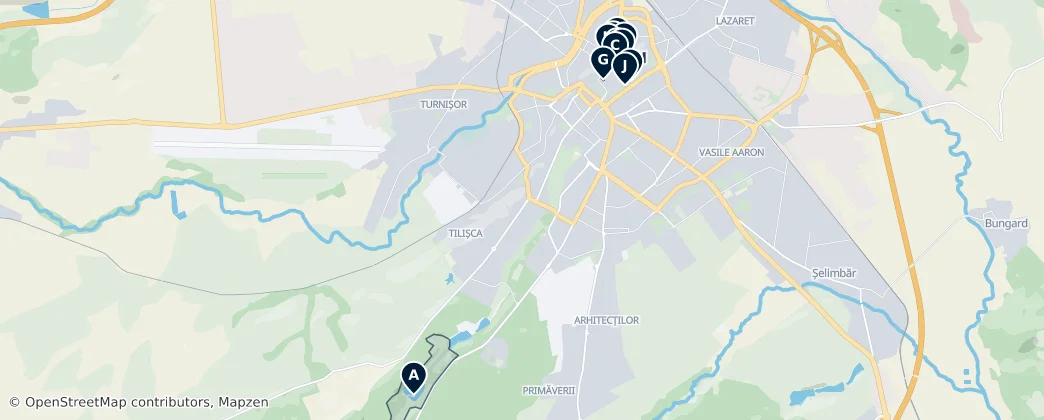 Sibiu Essentials — Map