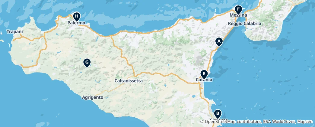 Historic Theatres of Sicily Haritası