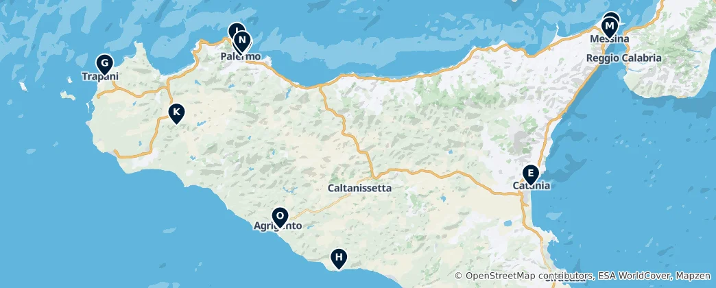 Mappa di Sicilian Museums & Art