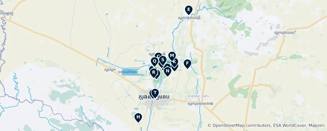 Map of Ancient Temples and Sacred Sites
