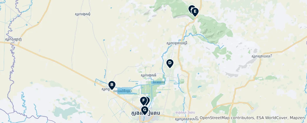 Map of Cambodia's Hidden Gems