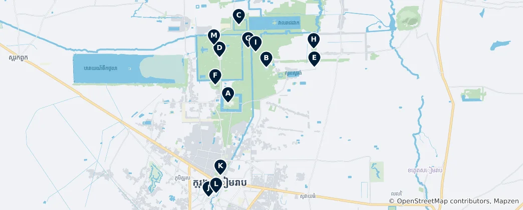 Mapa Khmer Culture & Architecture
