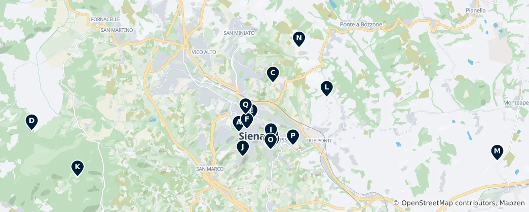 Mapa Sacred Spaces and Churches