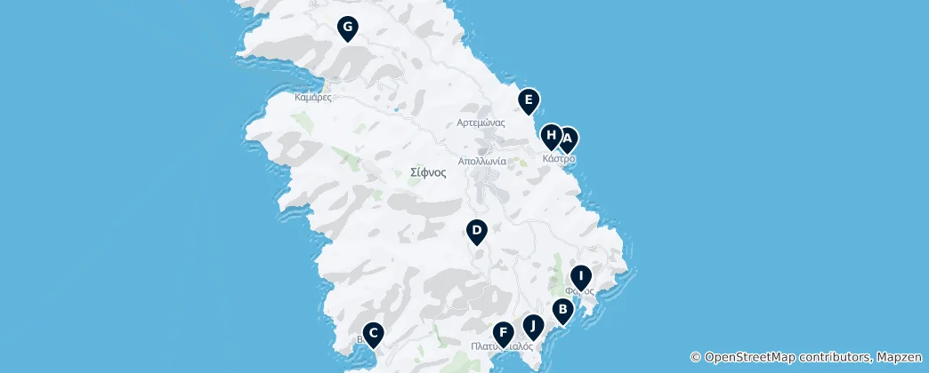 Mapa Sifnos Essentials