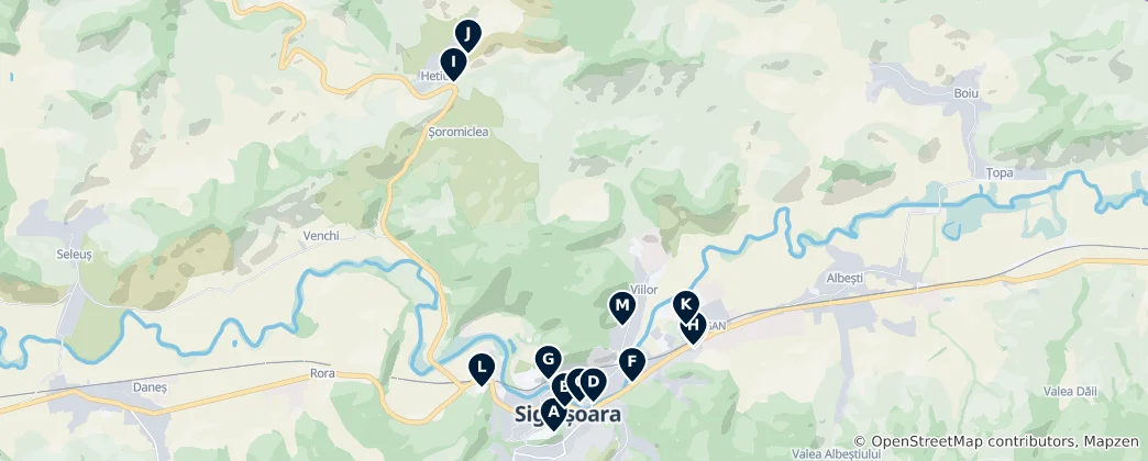 Map of Historic Churches and Cemeteries
