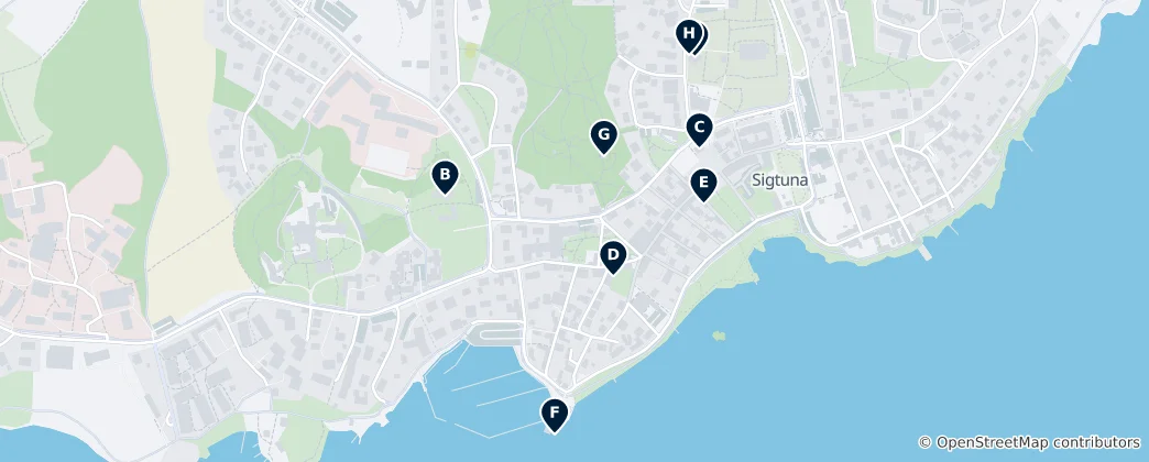 Mappa di Sigtuna distrikt Essentials