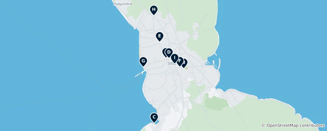 Map of Silba Essentials