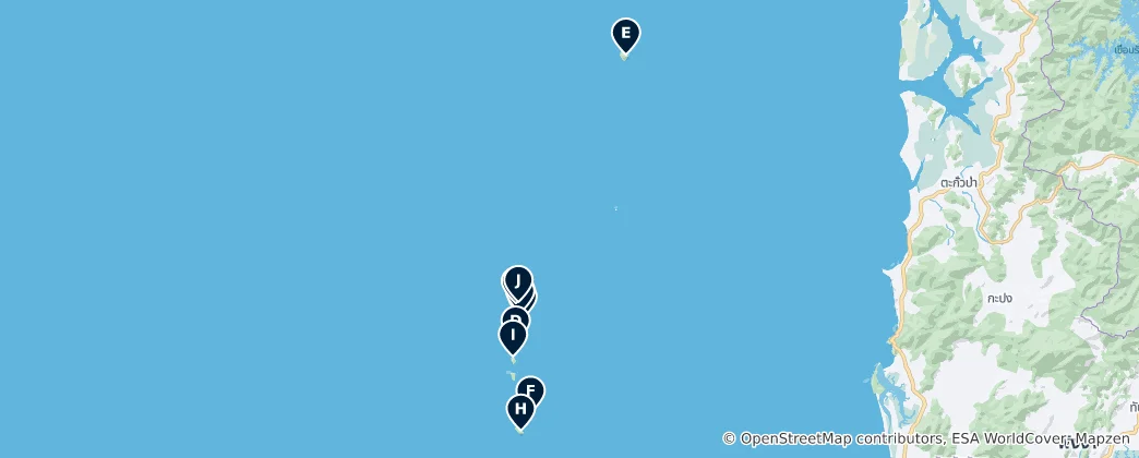 Similan Islands Unmissables 地图