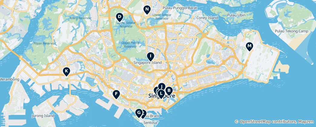 Mapa Theme Parks & Entertainment