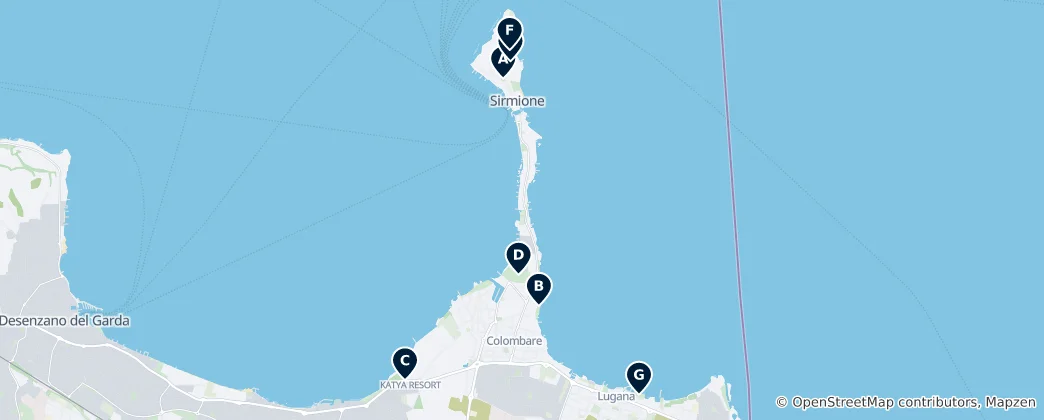 Mapa Parks and Gardens