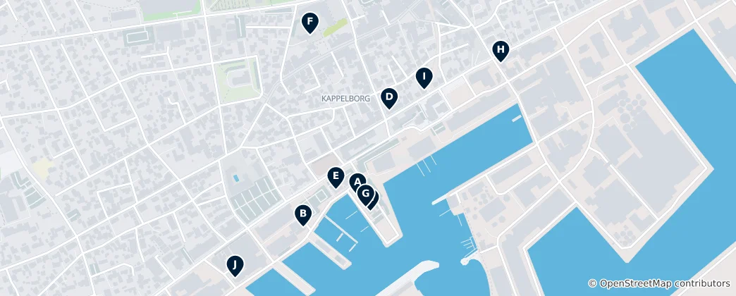 Map of Best Seafood in Skagen