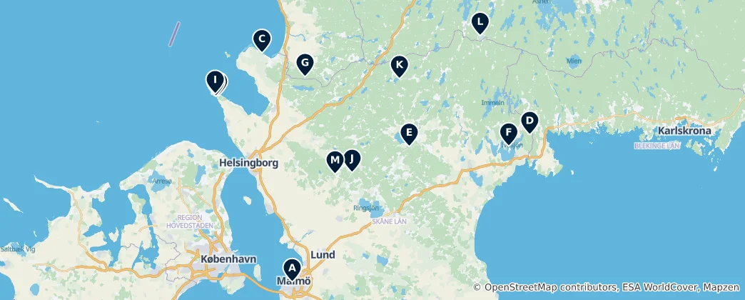 Térkép: Parks, Lakes & Viewpoints