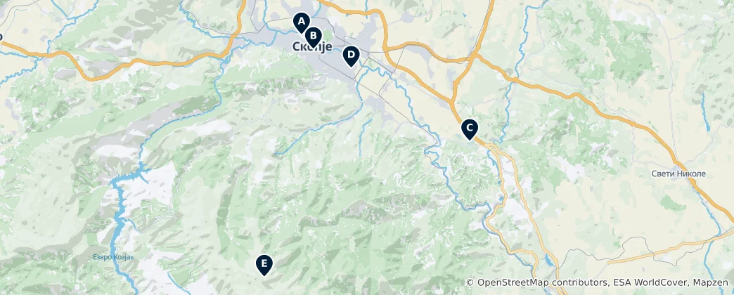 Map of Parks and Nature