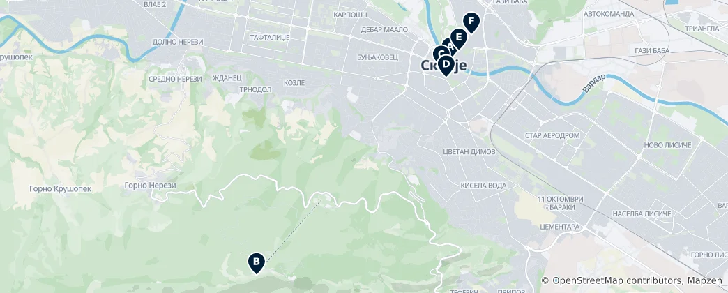 Map of Public Art & Monuments