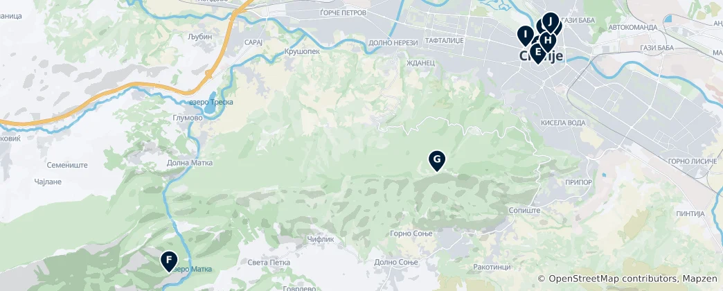 Map of Skopje Essentials