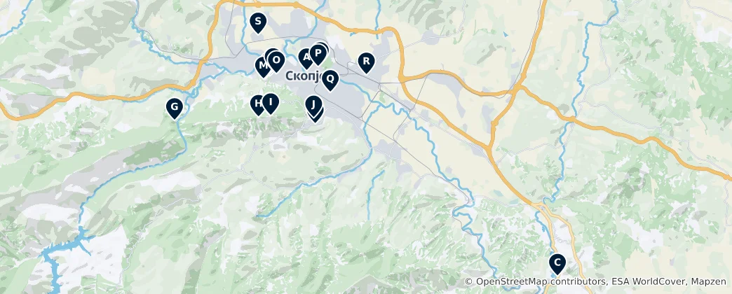Mapa Punkty Widokowe, Szczyty, Zamki i Ruiny