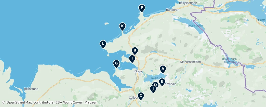 Mapa De Castles and Historic Ruins