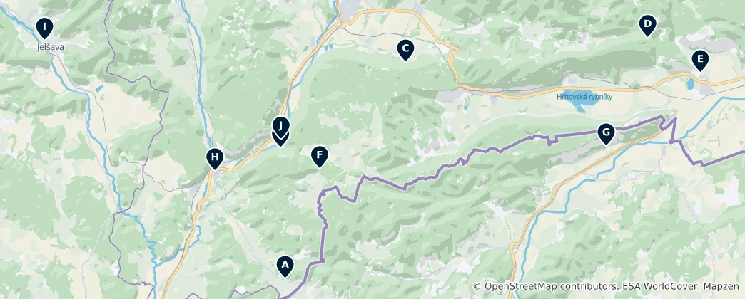 Mappa di Slovak Karst Heritage