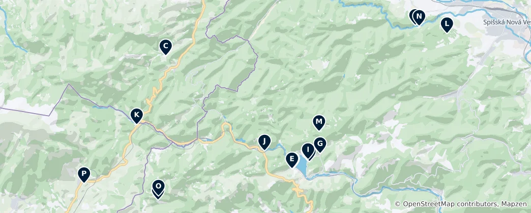 Map of Where to Stay