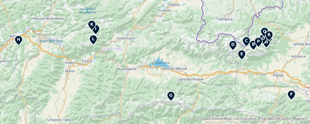 Mapa De Best Hiking Trails