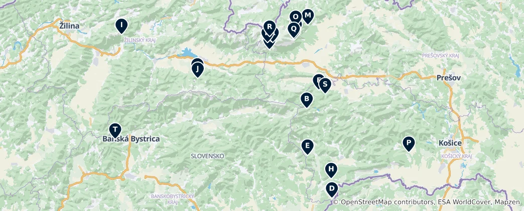Mapa De Natural Wonders & Caves
