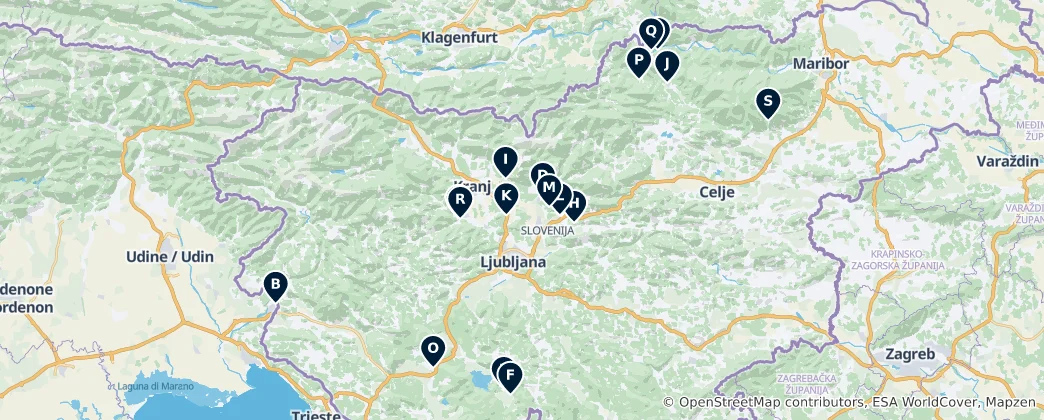 Map of Castles and Ruins